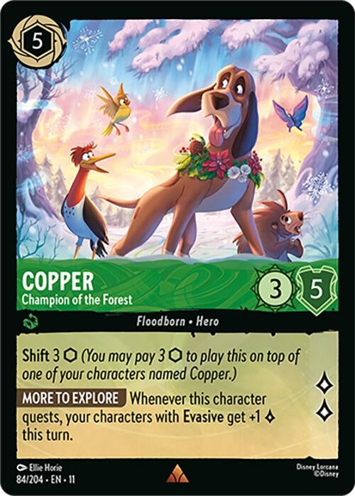 Image for Copper - Champion of the Forest (84/204) [Winterspell] (Cold Foil) - Disney Lorcana