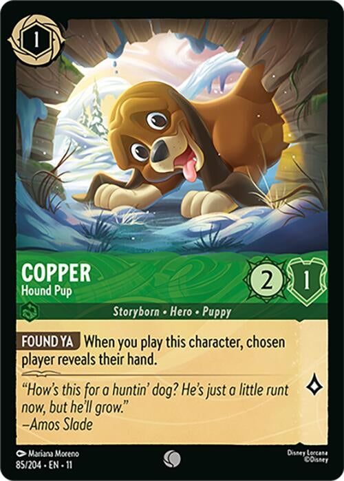 Image for Copper - Hound Pup (85/204) [Winterspell] - Disney Lorcana