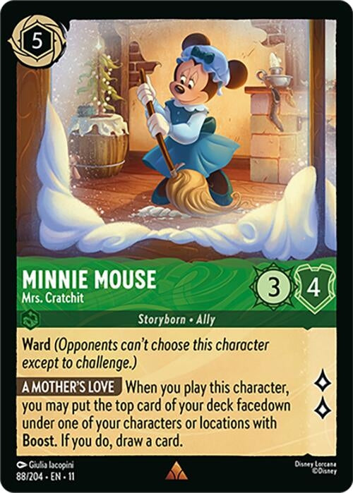 Image for Minnie Mouse - Mrs. Cratchit (88/204) [Winterspell] (Cold Foil) - Disney Lorcana