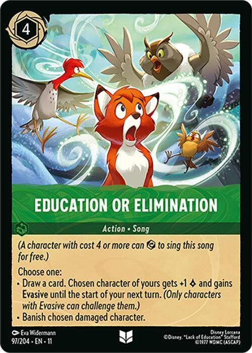 Image for Education or Elimination (97/204) [Winterspell] (Cold Foil) - Disney Lorcana
