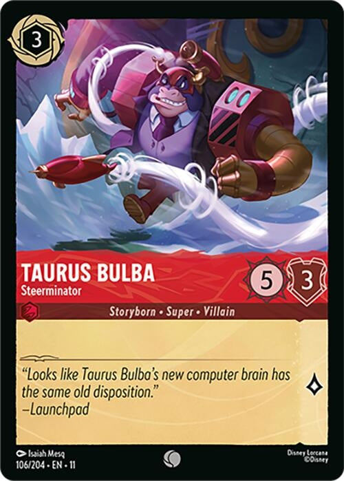 Image for Taurus Bulba - Steerminator (106/204) [Winterspell] (Cold Foil) - Disney Lorcana