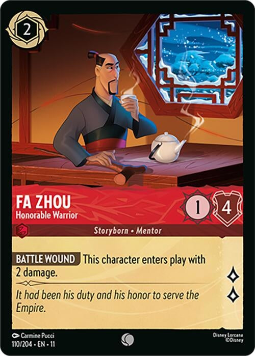 Image for Fa Zhou - Honorable Warrior (110/204) [Winterspell] - Disney Lorcana