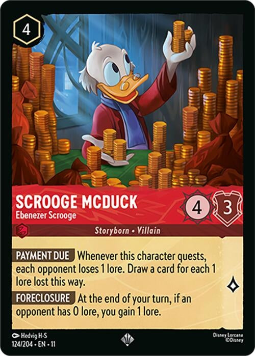 Image for Scrooge McDuck - Ebenezer Scrooge (124/204) [Winterspell] - Disney Lorcana