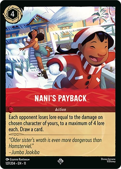 Image for Nani's Payback (127/204) [Winterspell] - Disney Lorcana