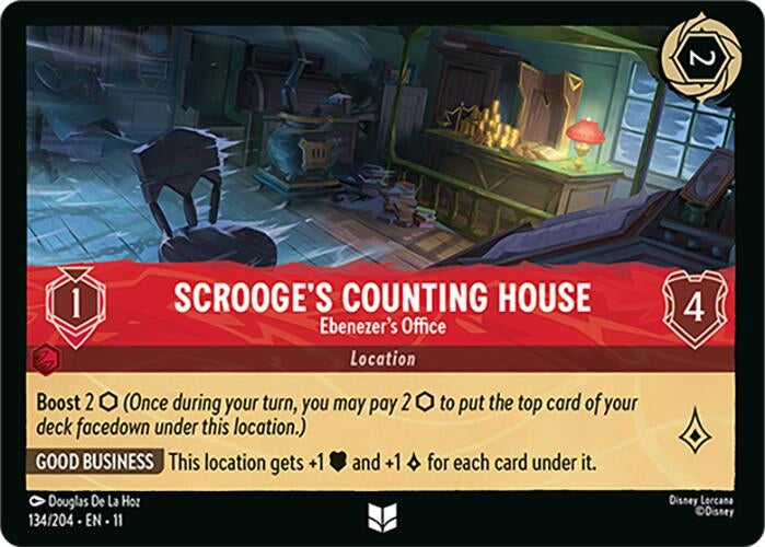 Image for Scrooge's Counting House - Ebenezer's Office (134/204) [Winterspell] - Disney Lorcana