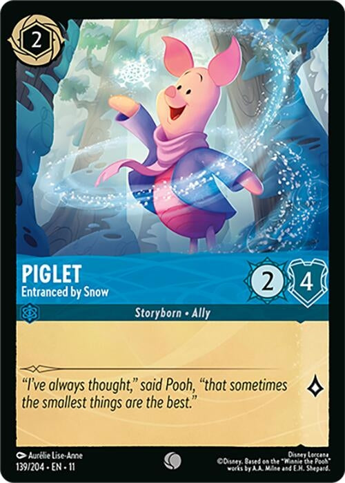 Image for Piglet - Entranced by Snow (139/204) [Winterspell] (Cold Foil) - Disney Lorcana