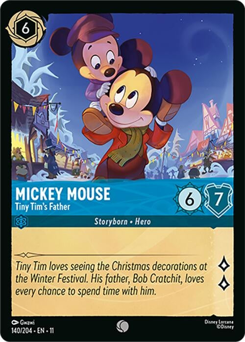 Image for Mickey Mouse - Tiny Tim's Father (140/204) [Winterspell] (Cold Foil) - Disney Lorcana