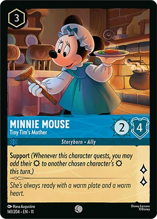 Image for Minnie Mouse - Tiny Tim's Mother (141/204) [Winterspell] (Cold Foil) - Disney Lorcana