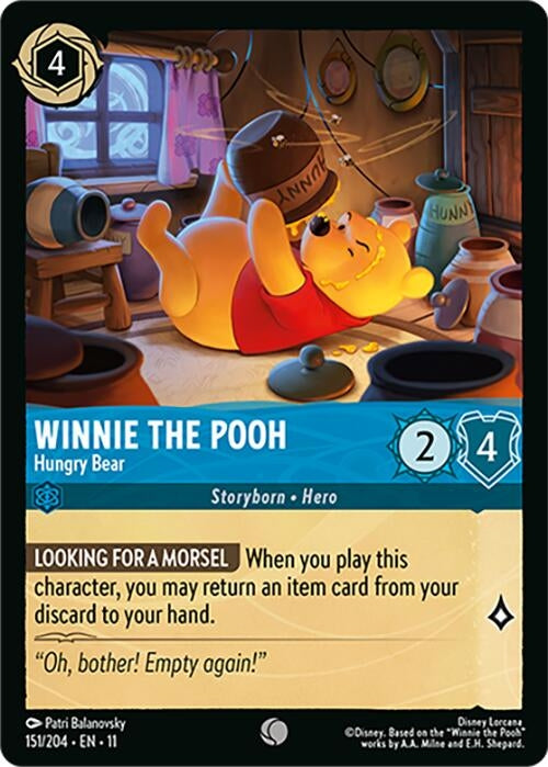 Image for Winnie the Pooh - Hungry Bear (151/204) [Winterspell] (Cold Foil) - Disney Lorcana