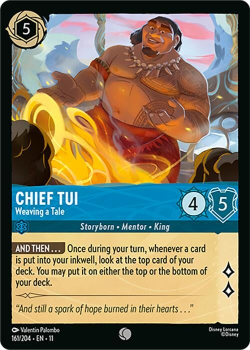 Image for Chief Tui - Weaving a Tale (161/204) [Winterspell] (Cold Foil) - Disney Lorcana