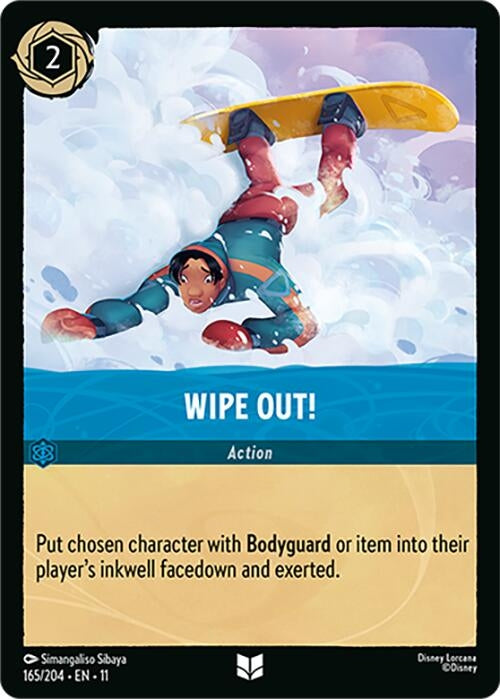 Image for Wipe Out! (165/204) [Winterspell] (Cold Foil) - Disney Lorcana
