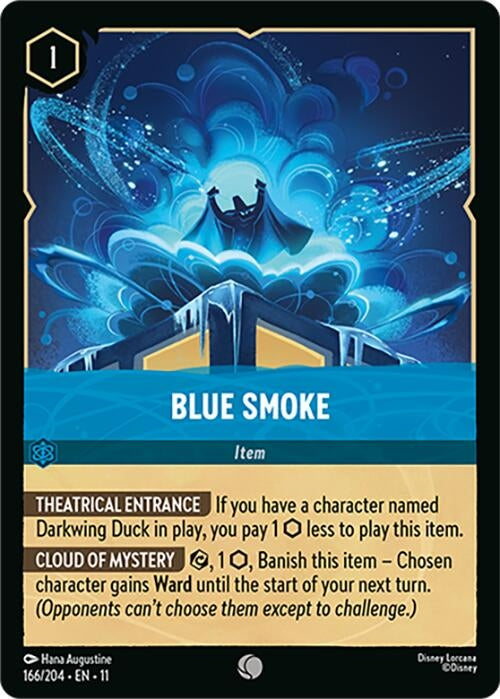 Image for Blue Smoke (166/204) [Winterspell] (Cold Foil) - Disney Lorcana