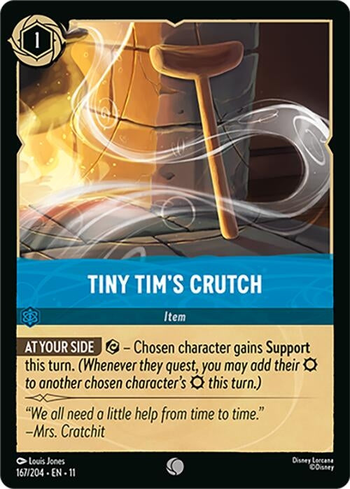Image for Tiny Tim's Crutch (167/204) [Winterspell] (Cold Foil) - Disney Lorcana