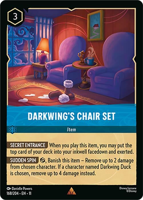Image for Darkwing's Chair Set (168/204) [Winterspell] (Cold Foil) - Disney Lorcana