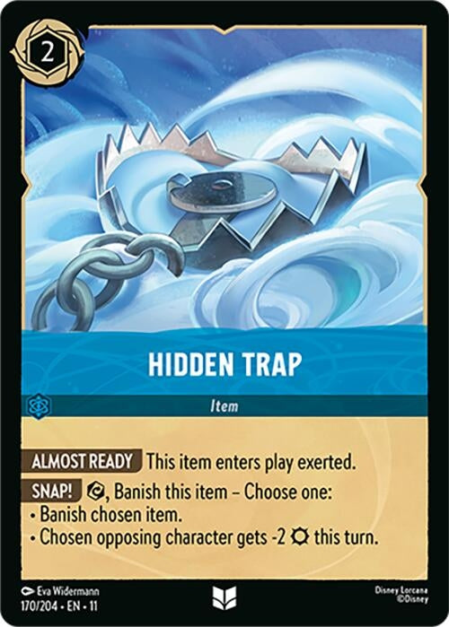 Image for Hidden Trap (170/204) [Winterspell] (Cold Foil) - Disney Lorcana