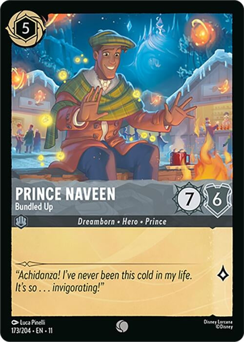 Image for Prince Naveen - Bundled Up (173/204) [Winterspell] (Cold Foil) - Disney Lorcana
