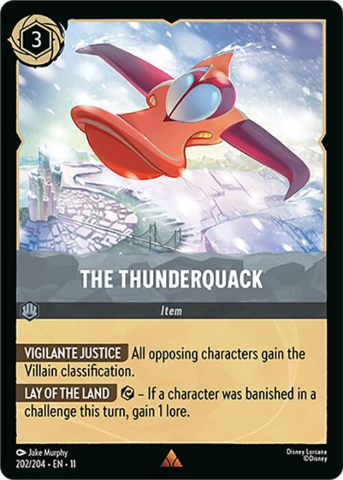 Image for The Thunderquack (202/204) [Winterspell] (Cold Foil) - Disney Lorcana