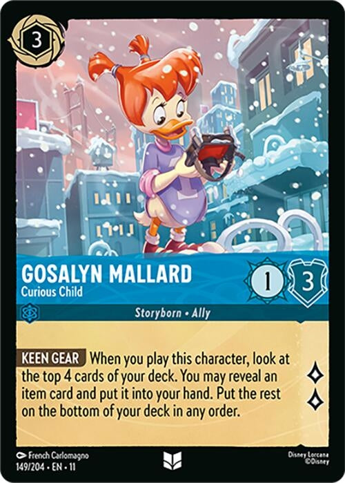 Image for Gosalyn Mallard - Curious Child (149/204) [Winterspell] (Cold Foil) - Disney Lorcana