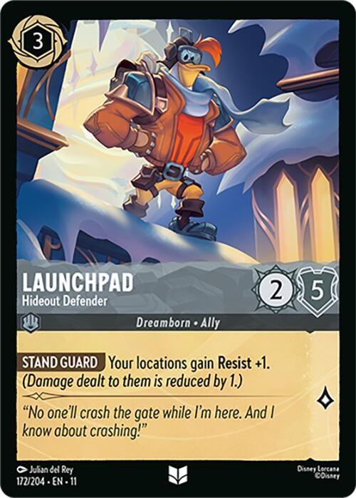 Image for Launchpad - Hideout Defender (172/204) [Winterspell] (Cold Foil) - Disney Lorcana