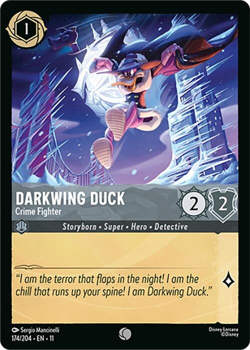 Image for Darkwing Duck - Crime Fighter (174/204) [Winterspell] (Cold Foil) - Disney Lorcana