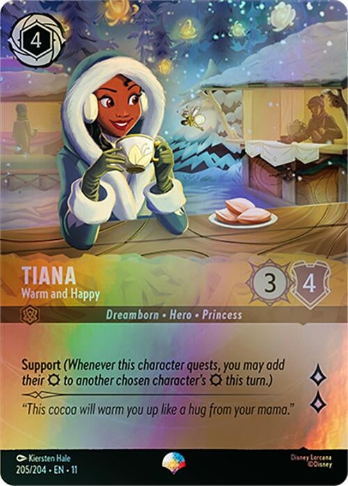 Image for Tiana - Warm and Happy (Epic) (205/204) [Winterspell] (Holofoil) - Disney Lorcana