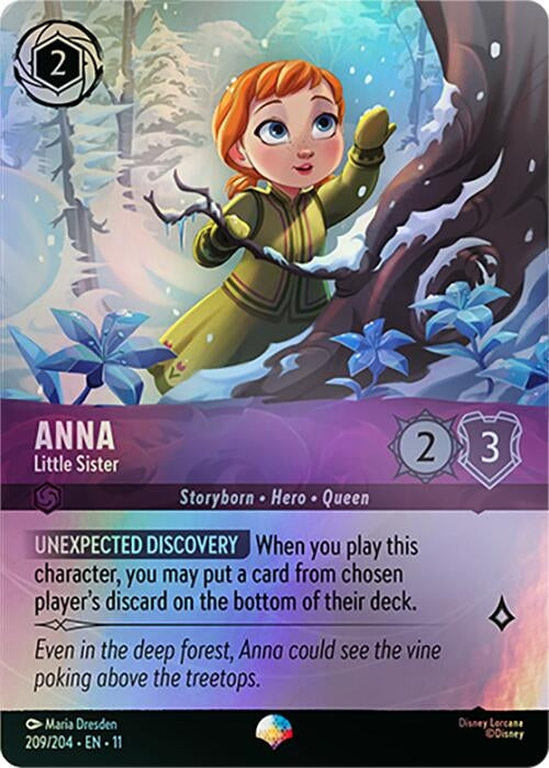 Image for Anna - Little Sister (Epic) (209/204) [Winterspell] (Holofoil) - Disney Lorcana