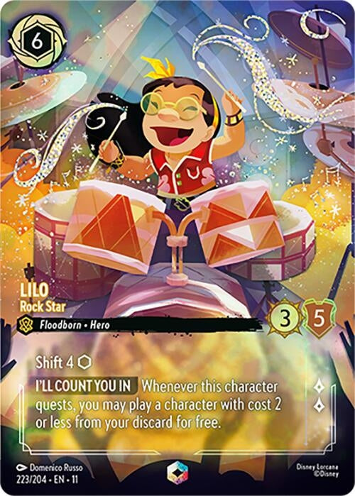 Image for Lilo - Rock Star (Enchanted) (223/204) [Winterspell] (Holofoil) - Disney Lorcana