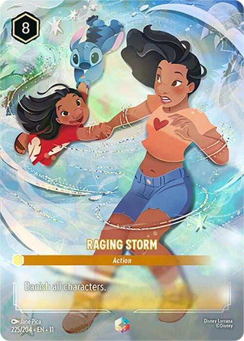 Image for Raging Storm (Enchanted) (225/204) [Winterspell] (Holofoil) - Disney Lorcana