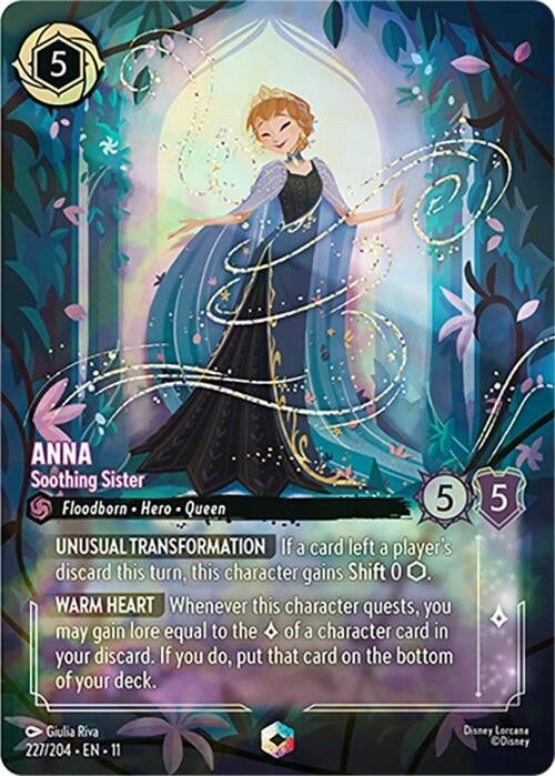 Image for Anna - Soothing Sister (Enchanted) (227/204) [Winterspell] (Holofoil) - Disney Lorcana
