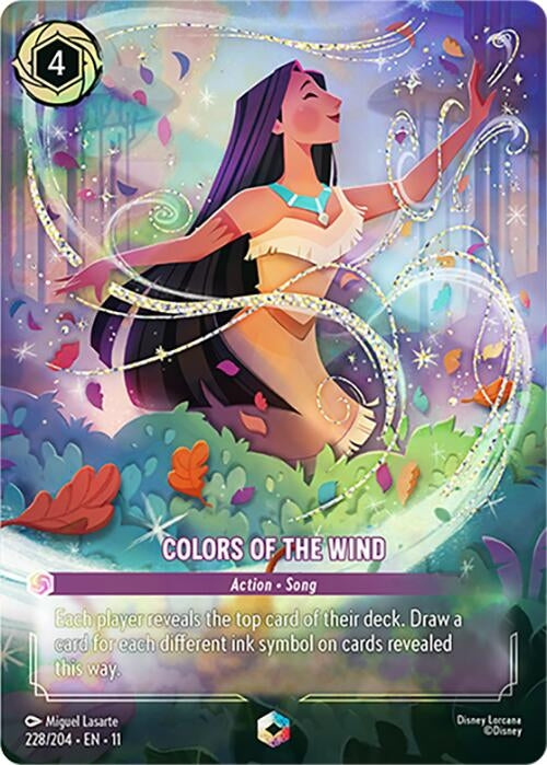 Image for Colors of the Wind (Enchanted) (228/204) [Winterspell] (Holofoil) - Disney Lorcana