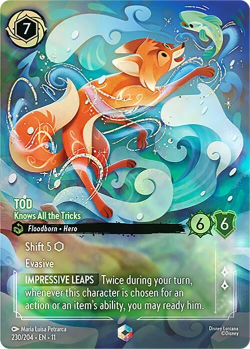 Image for Tod - Knows All the Tricks (Enchanted) (230/204) [Winterspell] (Holofoil) - Disney Lorcana