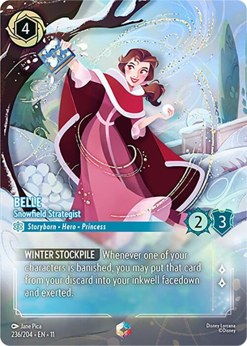 Image for Belle - Snowfield Strategist (Enchanted) (236/204) [Winterspell] (Holofoil) - Disney Lorcana