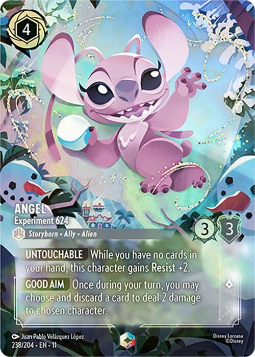 Image for Angel - Experiment 624 (Enchanted) (238/204) [Winterspell] (Holofoil) - Disney Lorcana