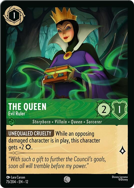 Image for The Queen - Evil Ruler (75/204) [Wilds Unknown] (Cold Foil) - Disney Lorcana