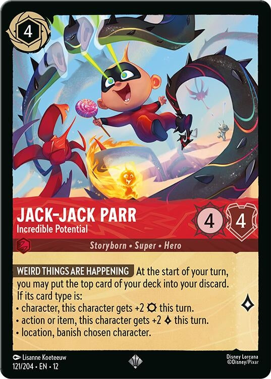 Image for Jack-Jack Parr - Incredible Potential (121/204) [Wilds Unknown] (Cold Foil) - Disney Lorcana