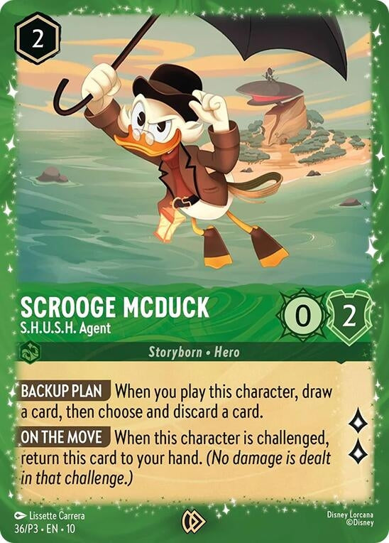 Image for Scrooge McDuck - S.H.U.S.H. Agent (36) [Disney Lorcana Promo Cards] (Holofoil) - Disney Lorcana