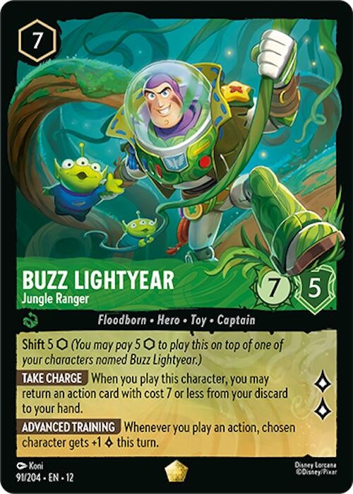 Image for Buzz Lightyear - Jungle Ranger (91/204) [Wilds Unknown] (Cold Foil) - Disney Lorcana