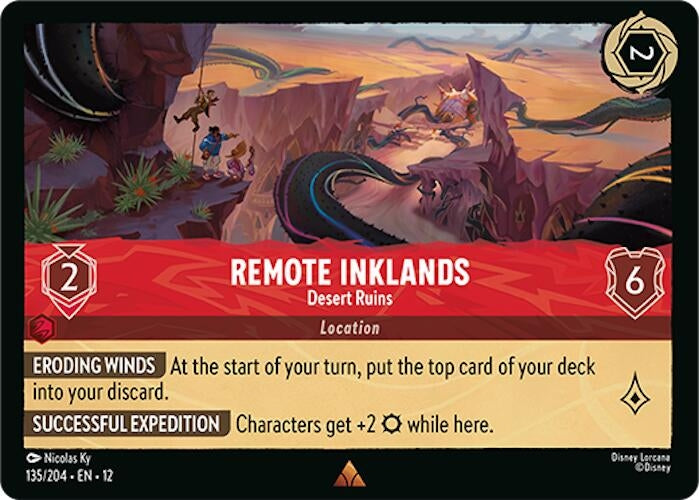 Image for Remote Inklands - Desert Ruins (135/204) [Wilds Unknown] - Disney Lorcana