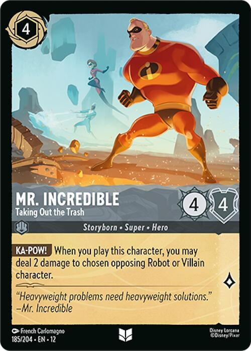 Image for Mr. Incredible - Taking Out the Trash (185/204) [Wilds Unknown] - Disney Lorcana