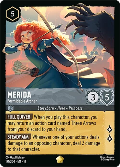 Image for Merida - Formidable Archer (191/204) [Wilds Unknown] (Cold Foil) - Disney Lorcana