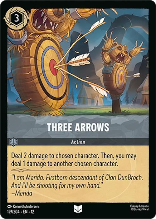Image for Three Arrows (197/204) [Wilds Unknown] (Cold Foil) - Disney Lorcana