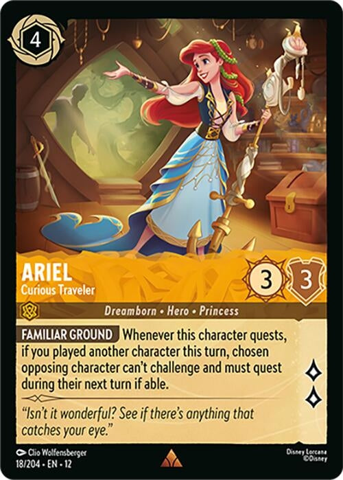Image for Ariel - Curious Traveler (18/204) [Wilds Unknown] - Disney Lorcana
