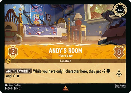 Image for Andy's Room - Home Base (34/204) [Wilds Unknown] (Cold Foil) - Disney Lorcana