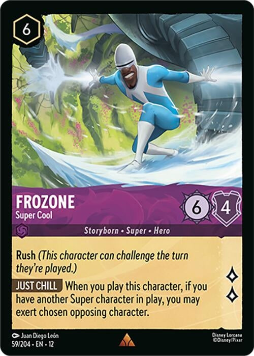 Image for Frozone - Super Cool (59/204) [Wilds Unknown] (Cold Foil) - Disney Lorcana