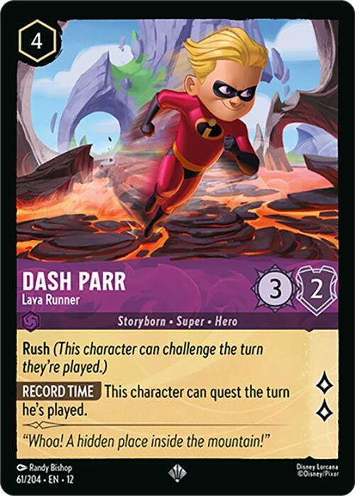 Image for Dash Parr - Lava Runner (61/204) [Wilds Unknown] - Disney Lorcana