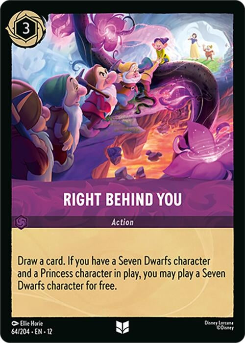 Image for Right Behind You (64/204) [Wilds Unknown] (Cold Foil) - Disney Lorcana