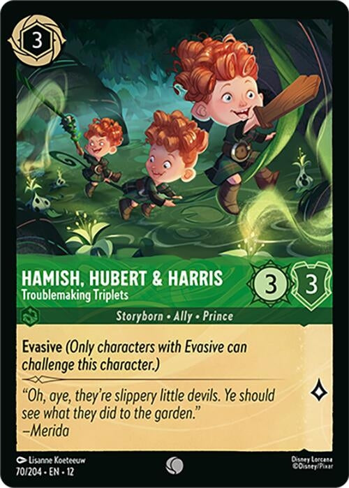 Image for Hamish, Hubert & Harris - Troublemaking Triplets (70/204) [Wilds Unknown] - Disney Lorcana
