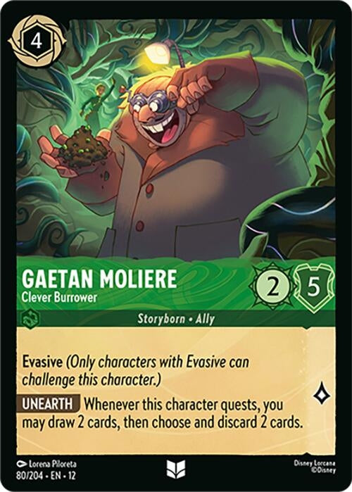 Image for Gaetan Moliere - Clever Burrower (80/204) [Wilds Unknown] (Cold Foil) - Disney Lorcana