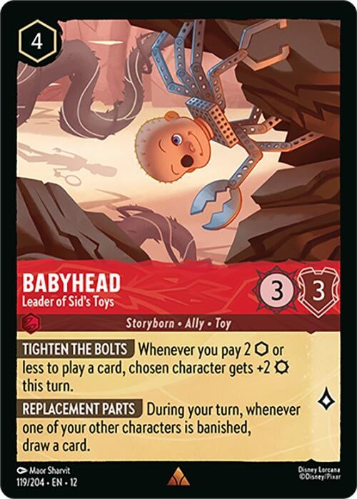 Image for Babyhead - Leader of Sid's Toys (119/204) [Wilds Unknown] - Disney Lorcana