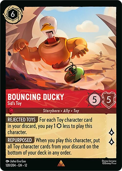 Image for Bouncing Ducky - Sid's Toy (120/204) [Wilds Unknown] (Cold Foil) - Disney Lorcana